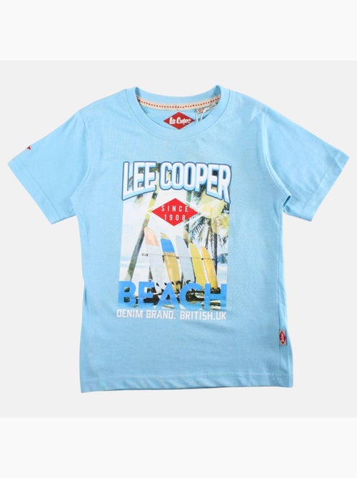 Lee Cooper - Maglietta bambino a maniche corte con stampa spiaggia - Kiabi