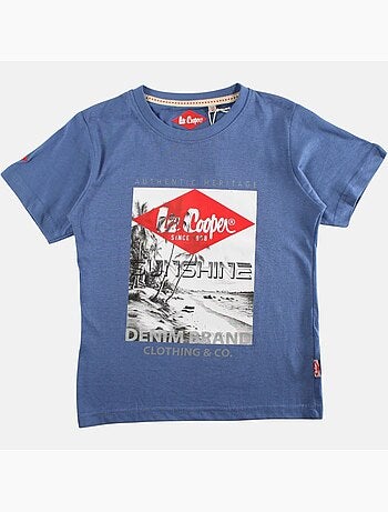 Lee Cooper - Maglietta bambino a maniche corte con stampa sunshine
