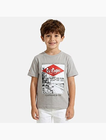 Lee Cooper - Maglietta bambino a maniche corte con stampa sunshine