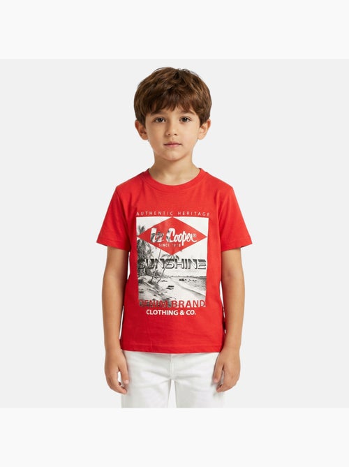 Lee Cooper - Maglietta bambino a maniche corte con stampa sunshine - Kiabi
