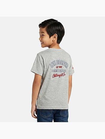 Lee Cooper - Maglietta bambino a maniche corte con logo sul petto
