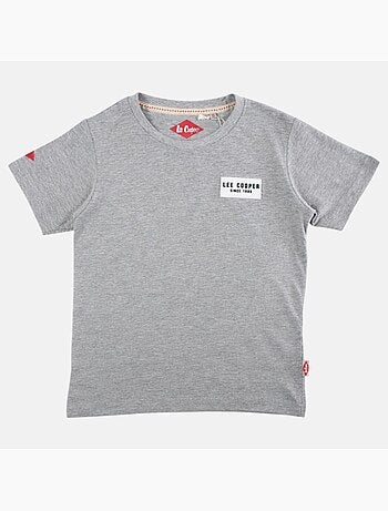 Lee Cooper - Maglietta bambino a maniche corte con logo sul petto