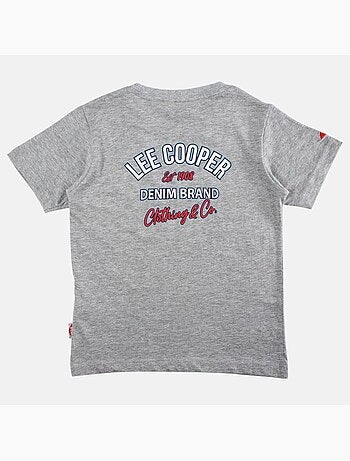 Lee Cooper - Maglietta bambino a maniche corte con logo sul petto