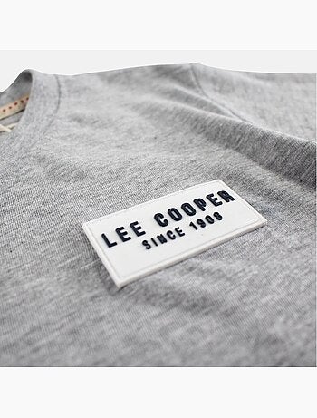 Lee Cooper - Maglietta bambino a maniche corte con logo sul petto