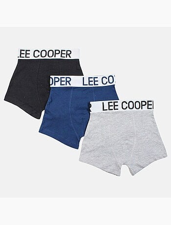 Lee Cooper - Pack da 3 boxer uomo con vita elastica