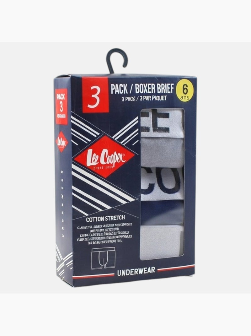 Lee Cooper - Pack da 3 boxer uomo con vita elastica Nero - Kiabi