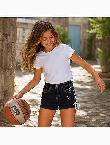 Lee cooper - pantaloncini da ragazza con lacci