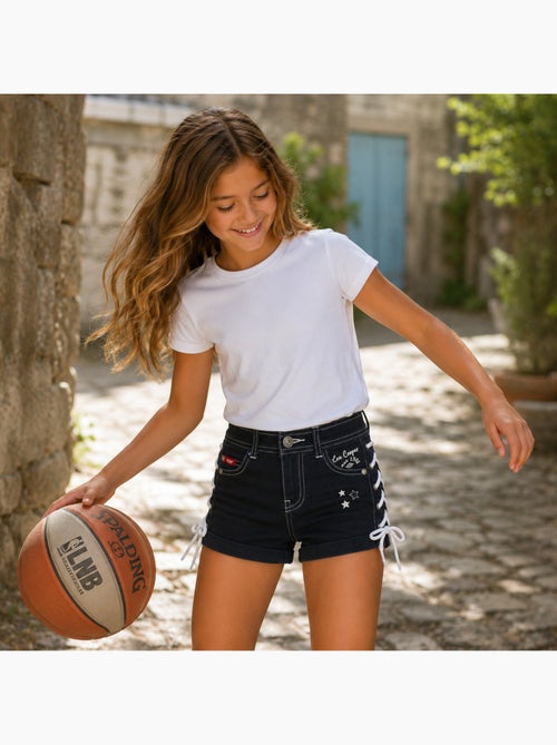 Lee cooper - pantaloncini da ragazza con lacci - Kiabi