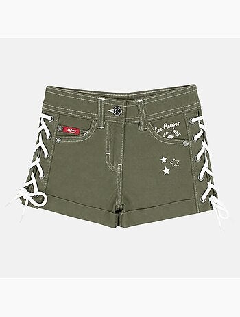 Lee cooper - pantaloncini da ragazza con lacci