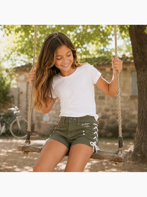 Lee cooper - pantaloncini da ragazza con lacci - Kiabi
