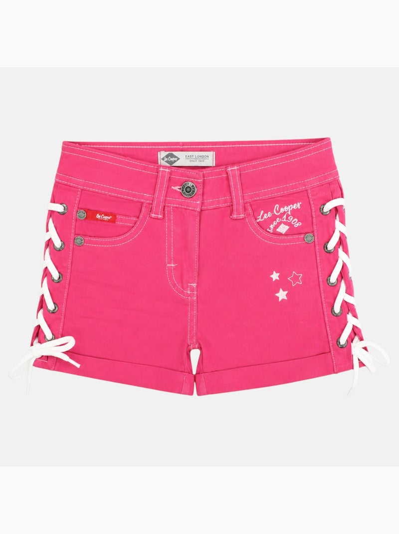 Lee cooper - pantaloncini da ragazza con lacci Rosa - Kiabi