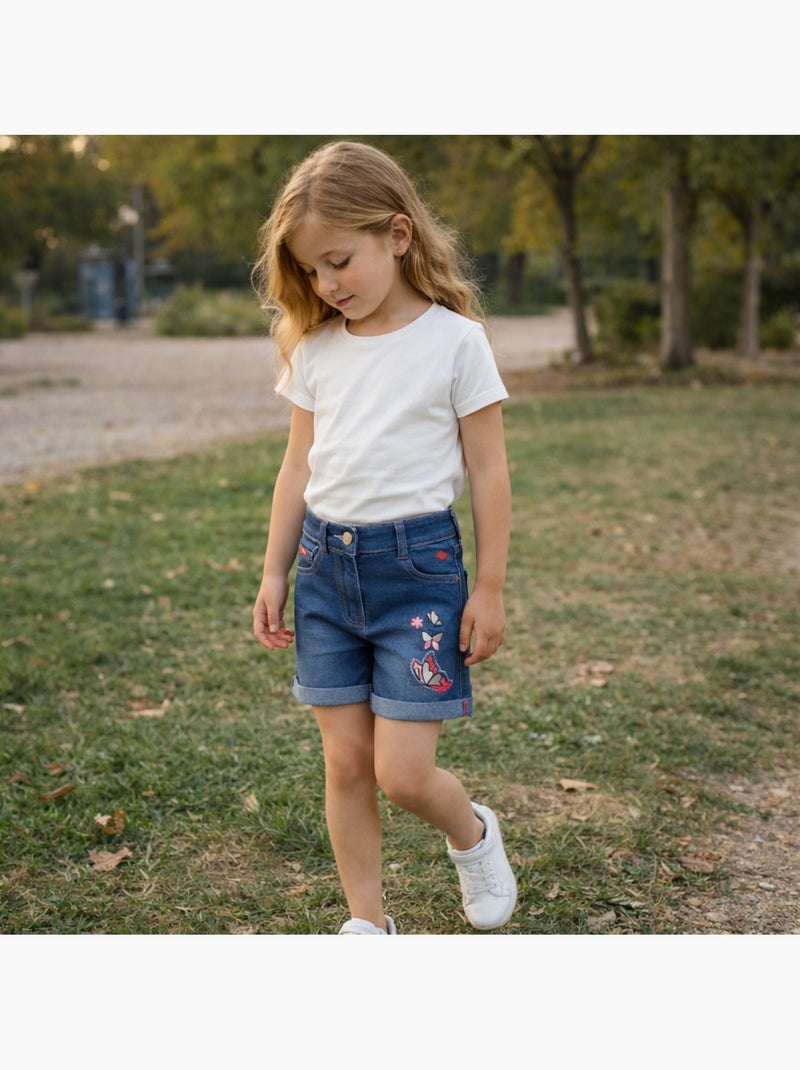 Lee Cooper - Pantaloncino in denim bambina Blu marino - Kiabi