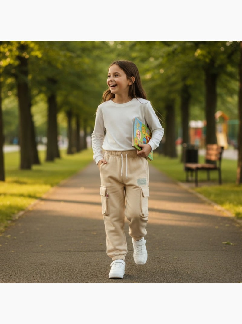 Lee Cooper - Pantalone jogging bambina Ecru - Kiabi