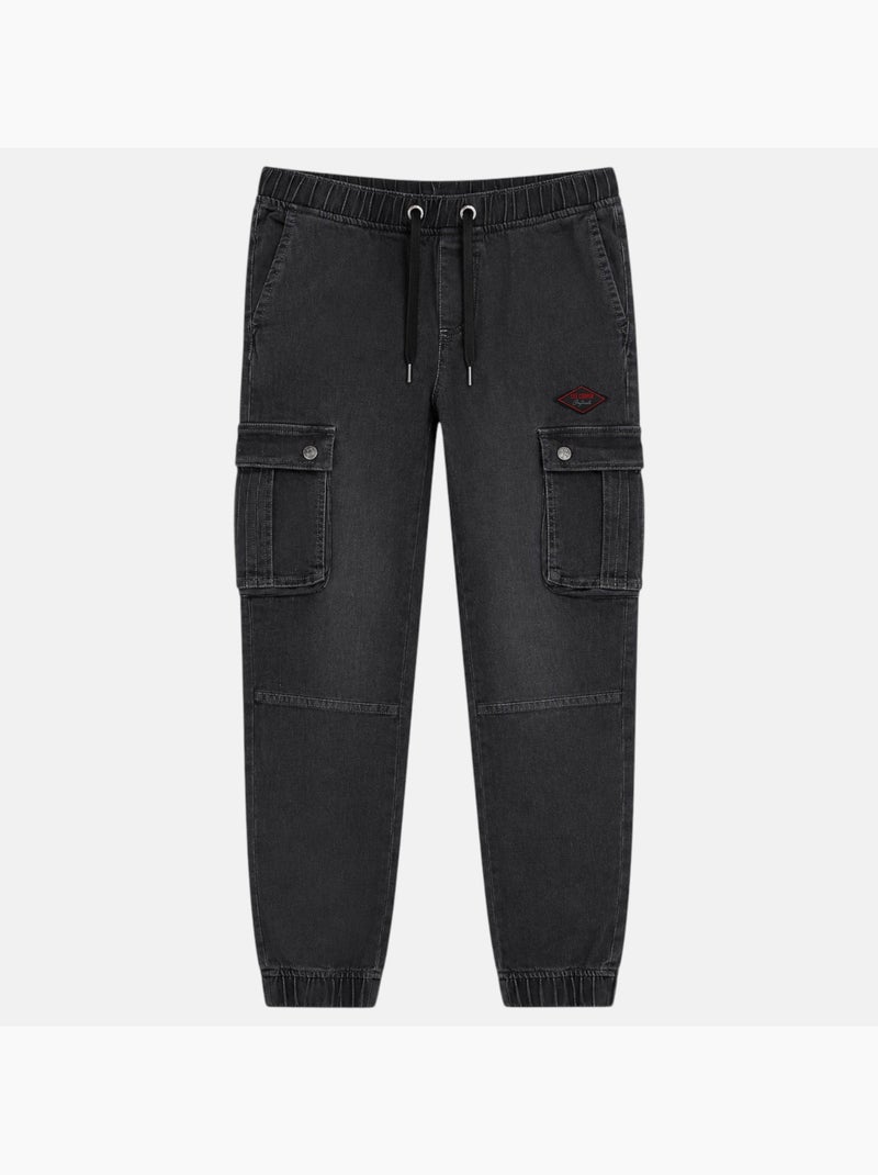 Lee cooper - pantaloni cargo in denim dal taglio ampio, con tasche laterali Grigio - Kiabi