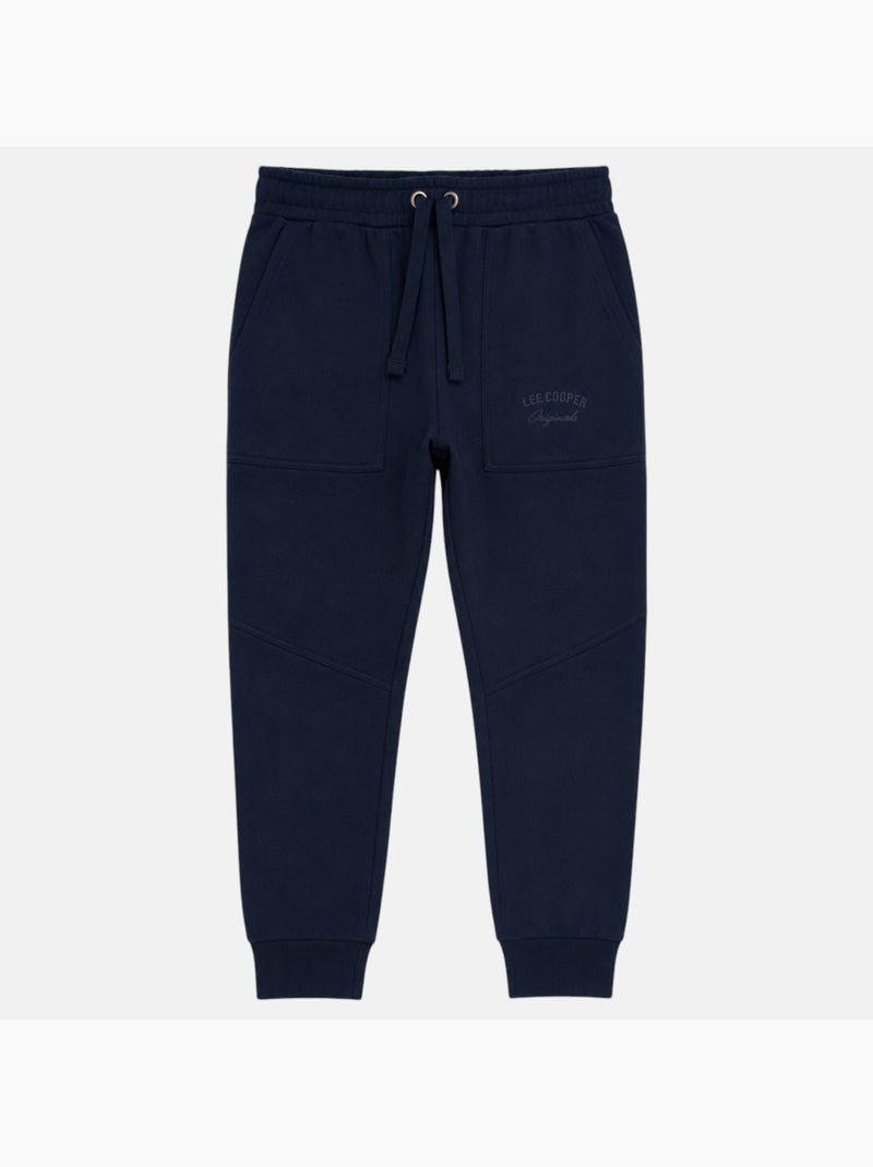 Lee cooper - pantaloni da jogging dal taglio dritto con coulisse, con fondo stretto Blu marino - Kiabi