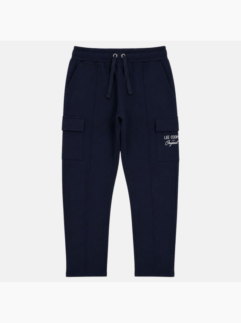 Lee cooper - pantaloni da jogging dal taglio dritto con coulisse e tasche cargo Blu marino - Kiabi