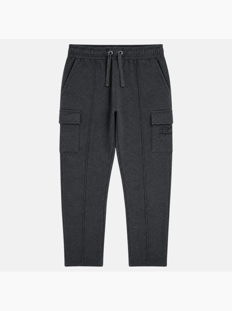 Lee cooper - pantaloni da jogging dal taglio dritto con coulisse e tasche cargo Grigio antracite - Kiabi