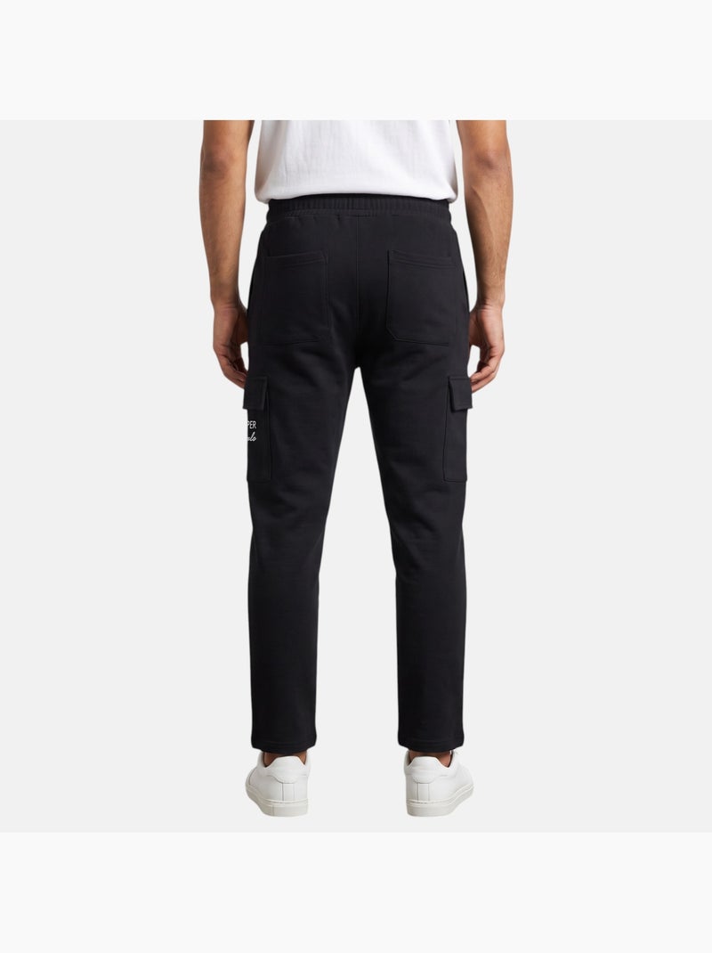 Lee cooper - pantaloni da jogging dal taglio dritto con coulisse e tasche cargo Nero - Kiabi