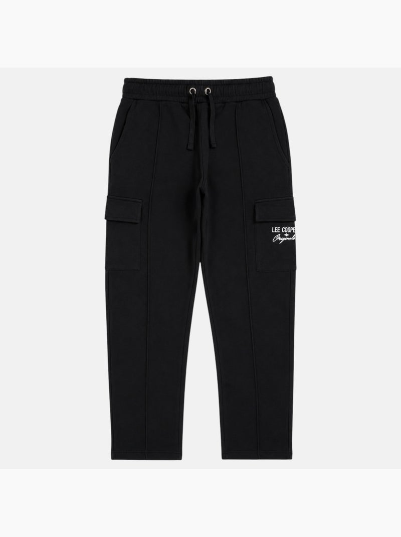 Lee cooper - pantaloni da jogging dal taglio dritto con coulisse e tasche cargo Nero - Kiabi