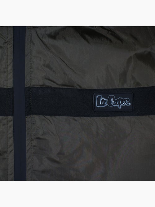 Lee cooper - parka con cerniera e cappuccio bordato in pelliccia sintetica - Kiabi