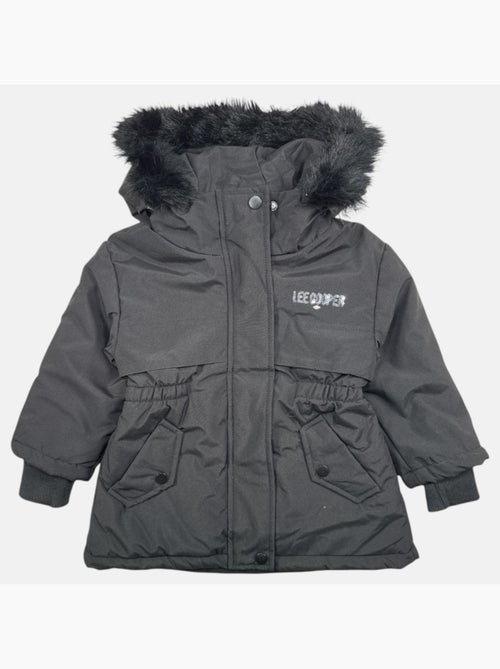 Lee cooper - parka con cerniera e cappuccio bordato in pelliccia sintetica - Kiabi Lee cooper - parka con cerniera e cappuccio bordato in pelliccia sintetica - Kiabi