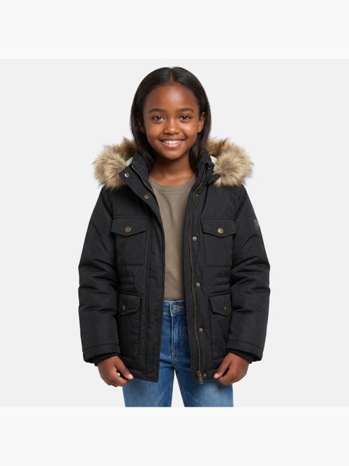 Lee cooper - parka con cerniera e cappuccio bordato in pelliccia sintetica - Kiabi Lee cooper - parka con cerniera e cappuccio bordato in pelliccia sintetica - Kiabi