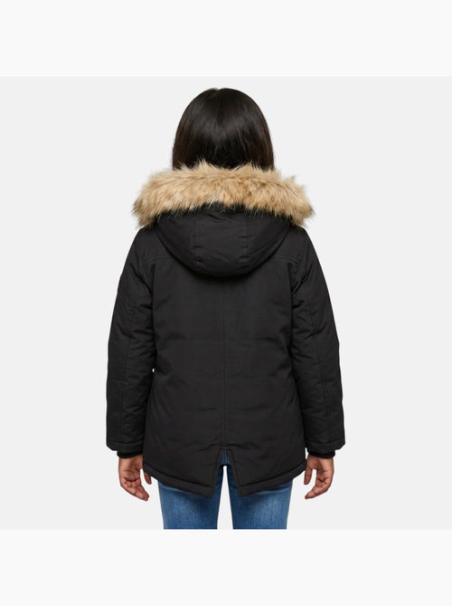 Lee cooper - parka con cerniera e cappuccio bordato in pelliccia sintetica - Kiabi Lee cooper - parka con cerniera e cappuccio bordato in pelliccia sintetica - Kiabi