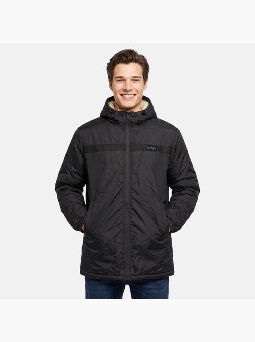 Lee cooper - parka con cerniera e cappuccio bordato in pelliccia sintetica - Kiabi