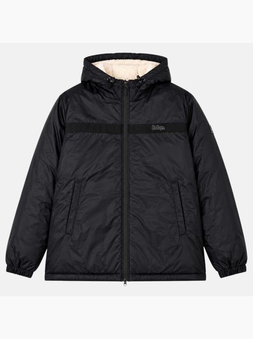 Lee cooper - parka con cerniera e cappuccio bordato in pelliccia sintetica - Kiabi