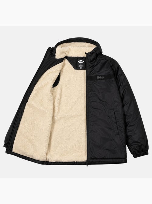 Lee cooper - parka con cerniera e cappuccio bordato in pelliccia sintetica - Kiabi