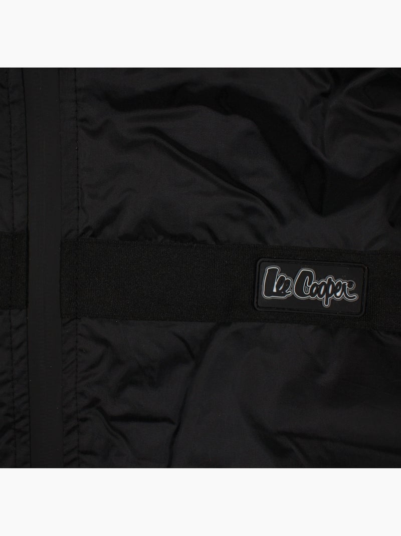 Lee cooper - parka con cerniera e cappuccio bordato in pelliccia sintetica Nero - Kiabi