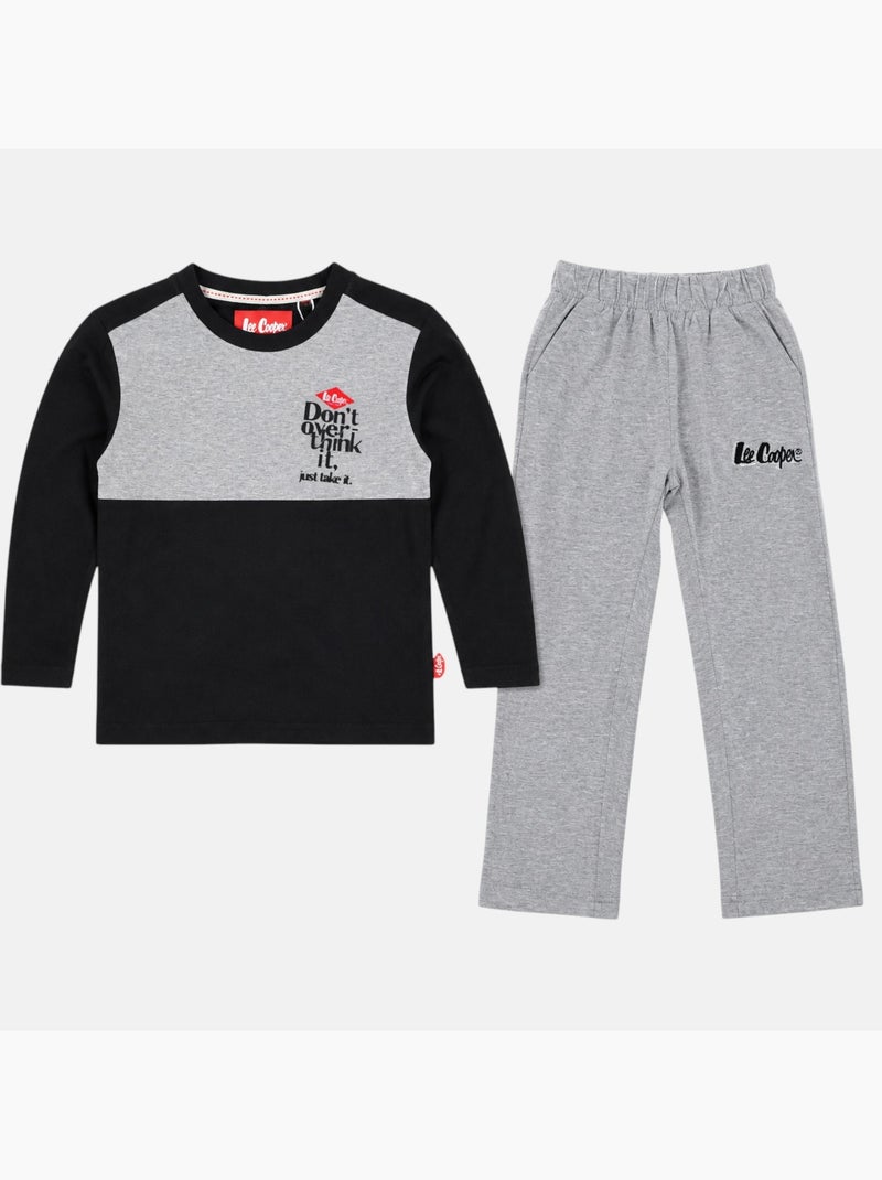 Lee cooper - pigiama bambino Grigio - Kiabi