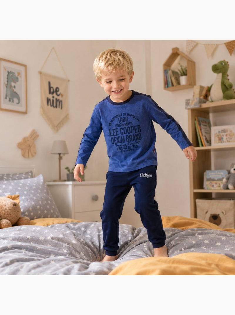 Lee cooper - pigiama bambino  vintage Blu marino - Kiabi