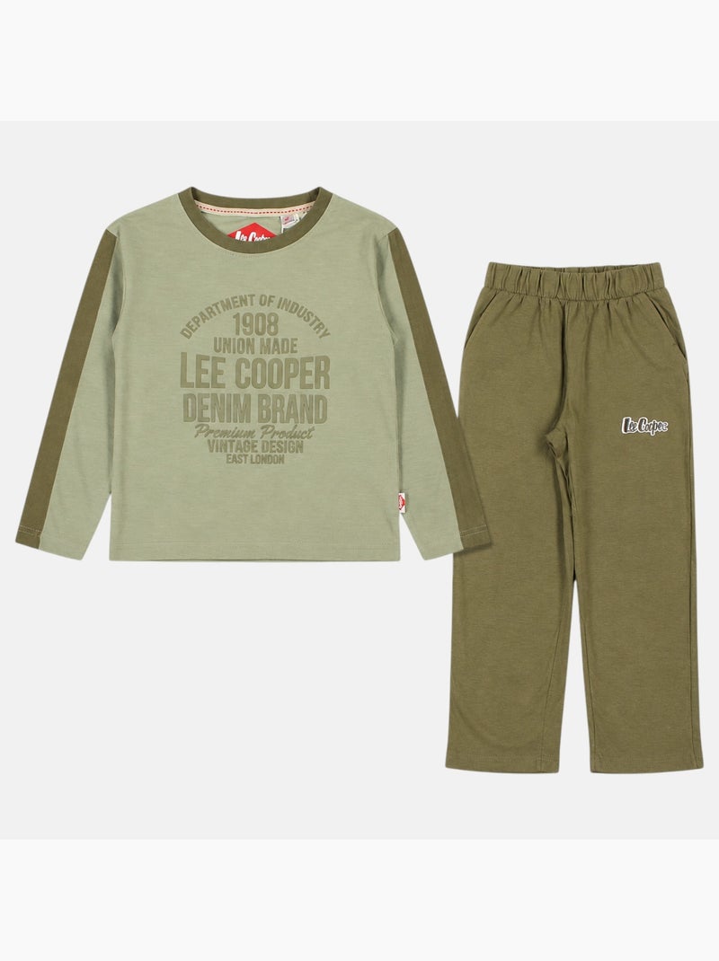 Lee cooper - pigiama bambino  vintage Cachi - Kiabi