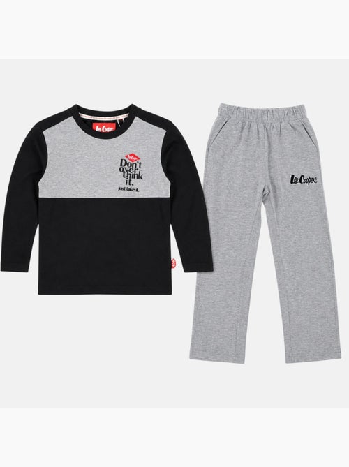 Lee cooper - pigiama con inserti a contrasto, maniche lunghe - Kiabi Lee cooper - pigiama con inserti a contrasto, maniche lunghe - Kiabi