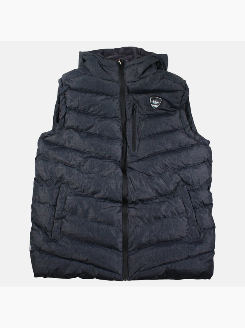 Lee cooper - piumino senza maniche con cappuccio e tasche con cerniera Grigio antracite - Kiabi