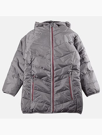 Lee cooper - piumino trapuntato con cerniera e cappuccio stampato