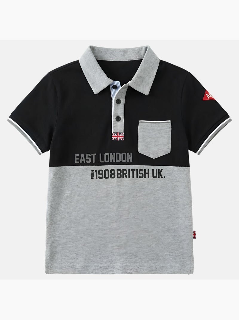 Lee Cooper - Polo bambino a maniche corte Nero - Kiabi
