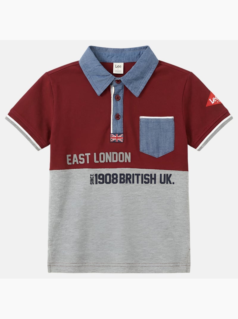 Lee Cooper - Polo bambino a maniche corte Rosso - Kiabi