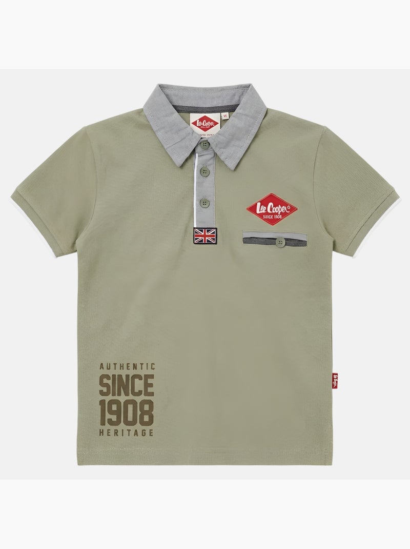 Lee Cooper - Polo bambino a maniche corte Verde - Kiabi