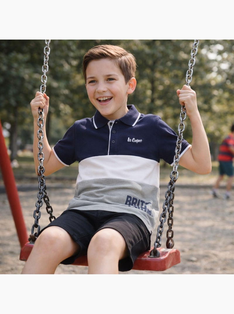 Lee Cooper - Polo manica corta bambino Blu marino - Kiabi