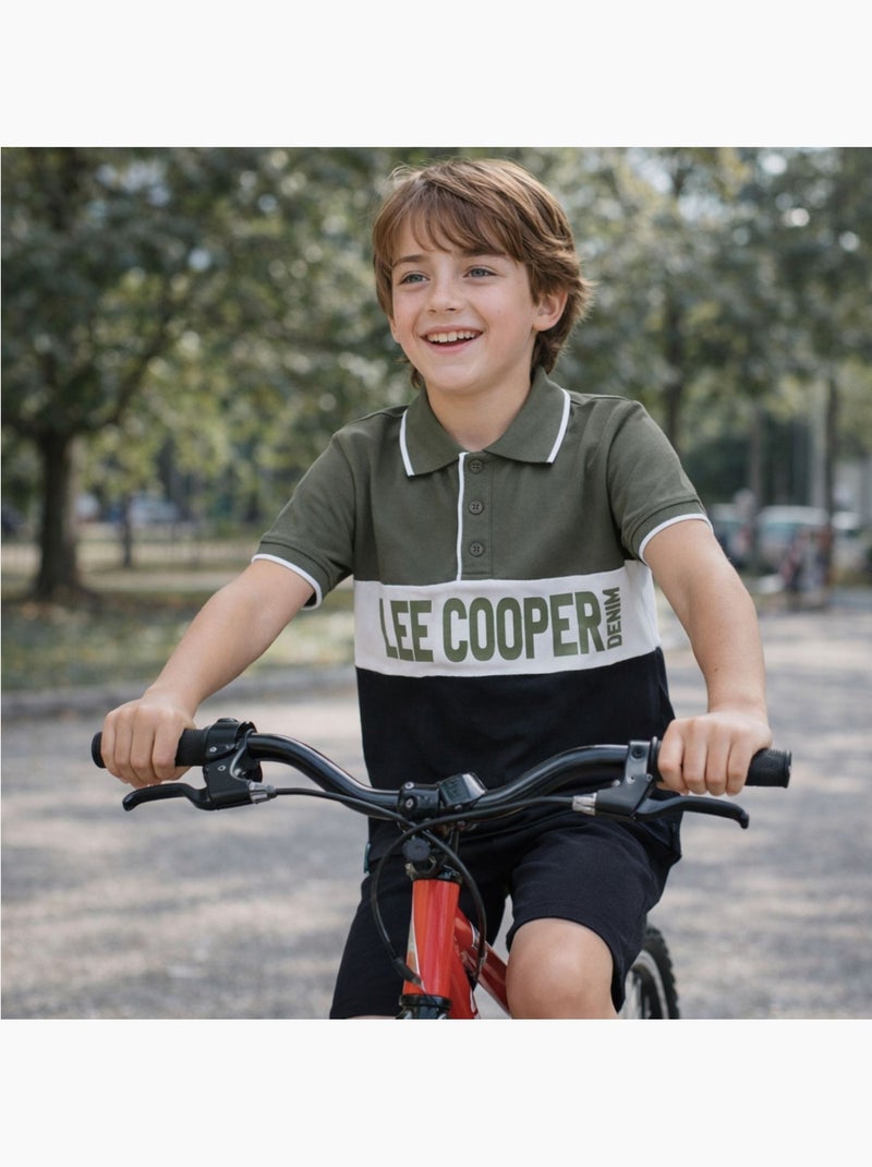 Lee Cooper - Polo manica corta bambino Nero - Kiabi