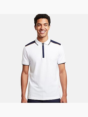 Lee Cooper - Polo uomo a maniche corte con collo con zip