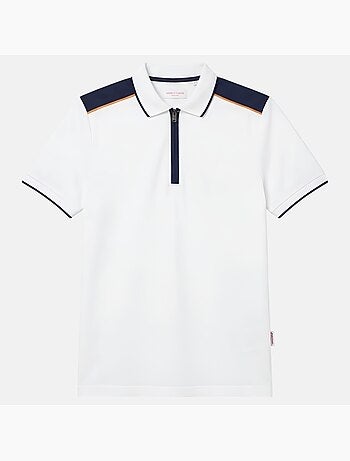 Lee Cooper - Polo uomo a maniche corte con collo con zip