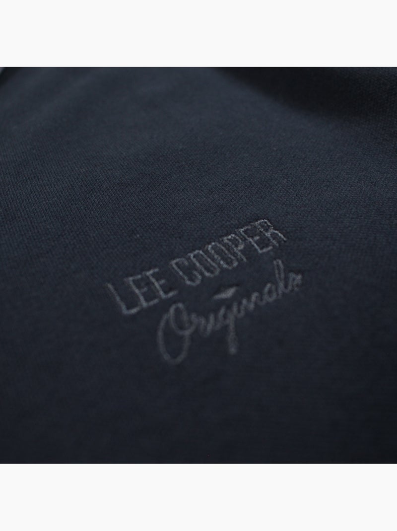 Lee Cooper - Polo uomo a maniche corte con collo con zip Blu marino - Kiabi