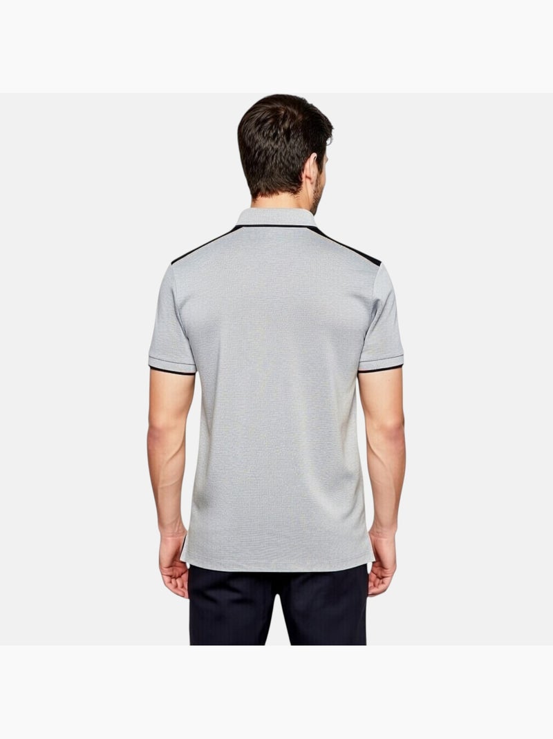 Lee Cooper - Polo uomo a maniche corte con collo con zip Grigio - Kiabi
