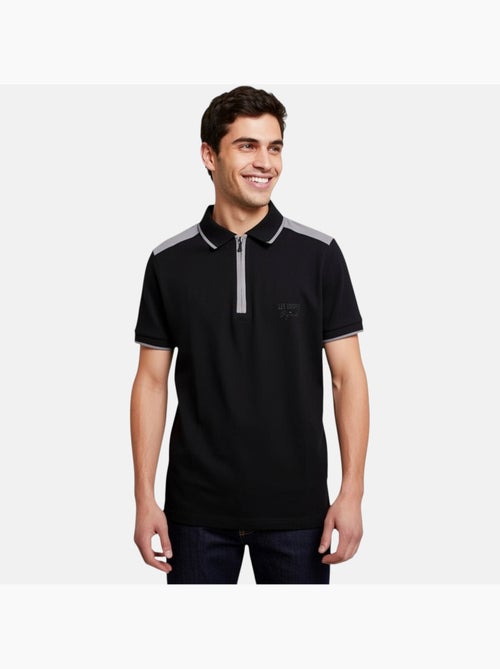 Lee Cooper - Polo uomo a maniche corte con collo con zip - Kiabi