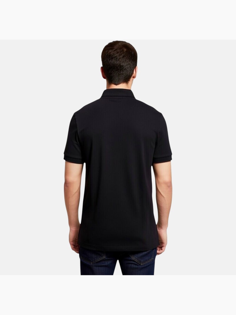 Lee Cooper - Polo uomo a maniche corte con collo con zip Nero - Kiabi
