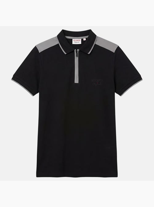 Lee Cooper - Polo uomo a maniche corte con collo con zip - Kiabi