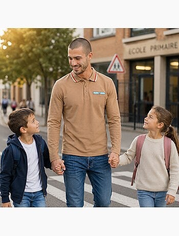 Lee Cooper - Polo uomo a maniche lunghe